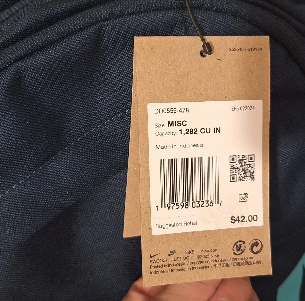 Nike Blue Backpack - Picture 3 of 3